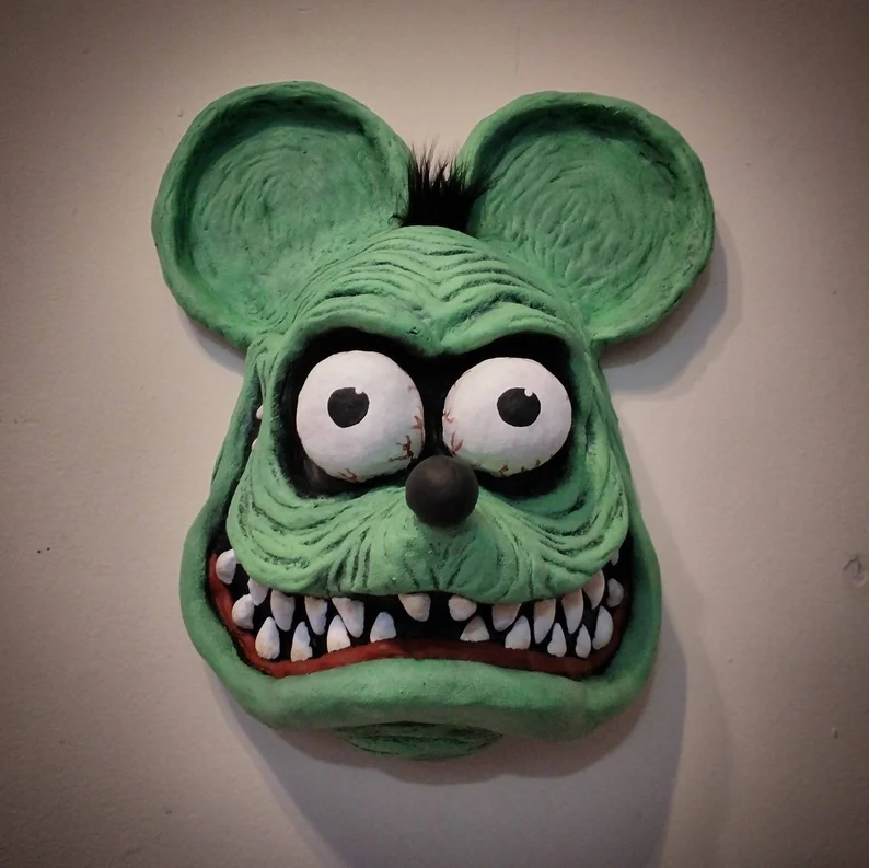 Rat Fink Inspired Wall Mount