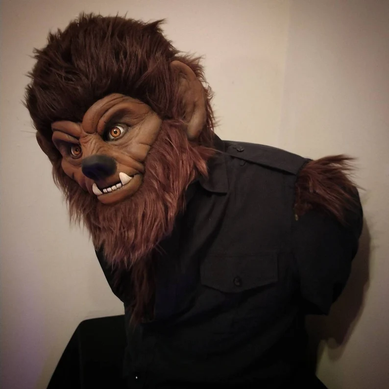 Lifesize Wolfman Bust